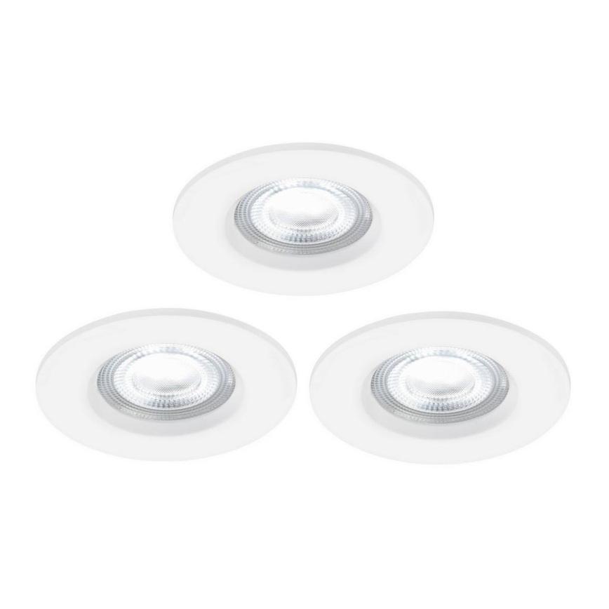Nordlux - SET 3x LED RGB Prigušiva ugradbena svjetiljka za kupaonicu DON SMART LED/4,7W/230V 2200-6500K IP65