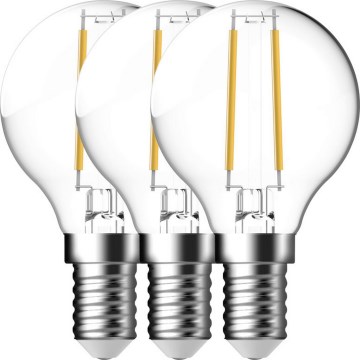 Nordlux - SET 3x LED Žarulja FILAMENT G45 E14/4W/230V 4000K
