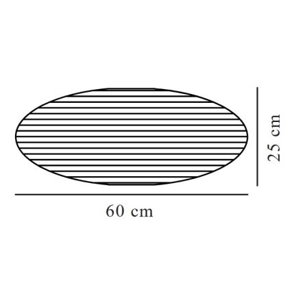 Nordlux - Sjenilo za luster VILLO E27 pr. 60 cm plava