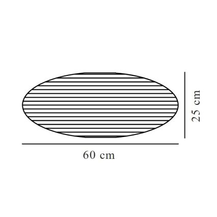 Nordlux - Sjenilo za luster VILLO E27 pr. 60 cm smeđa