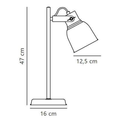 Nordlux - Stolna lampa ADRIAN 1xE27/25W/230V