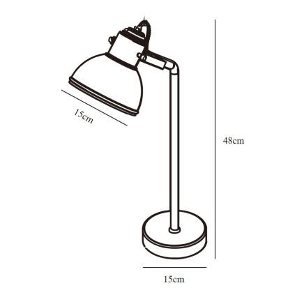 Nordlux - Stolna lampa ASLAK 1xE27/15W/230V