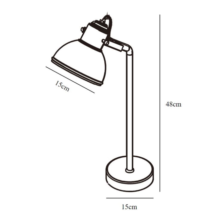 Nordlux - Stolna lampa ASLAK 1xE27/15W/230V