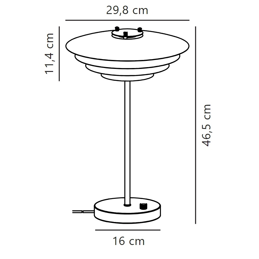 Nordlux - Stolna lampa BRETAGNE 1xG9/25W/230V bijela