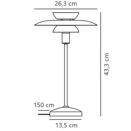 Nordlux - Stolna lampa CARMEN 1xE14/25W/230V crna