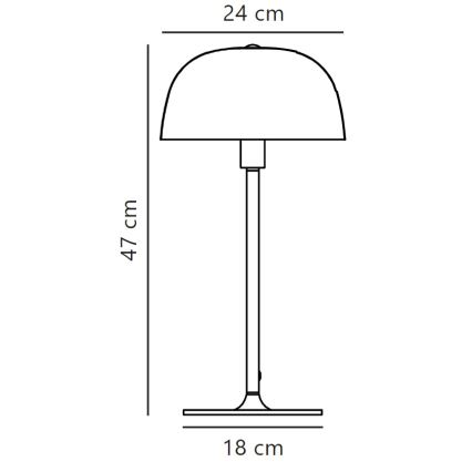 Nordlux - Stolna lampa CERA 1xE14/40W/230V zlatna