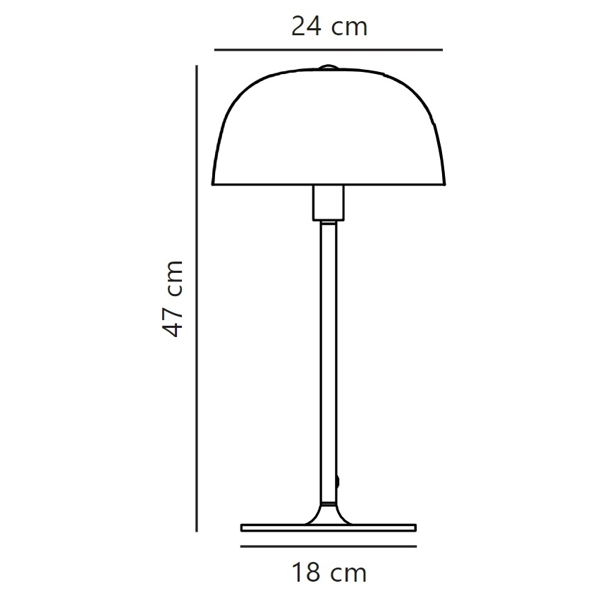 Nordlux - Stolna lampa CERA 1xE14/40W/230V zlatna