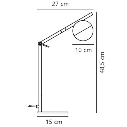 Nordlux - Stolna lampa CONTINA 1xG9/5W/230V mesing