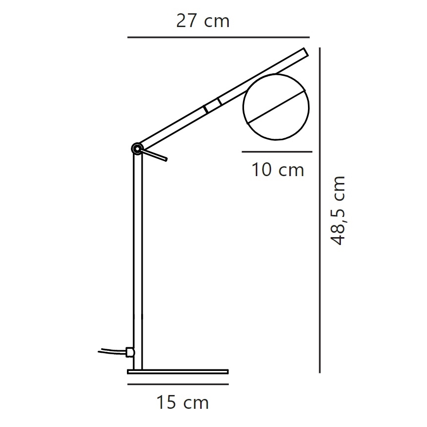 Nordlux - Stolna lampa CONTINA 1xG9/5W/230V mesing