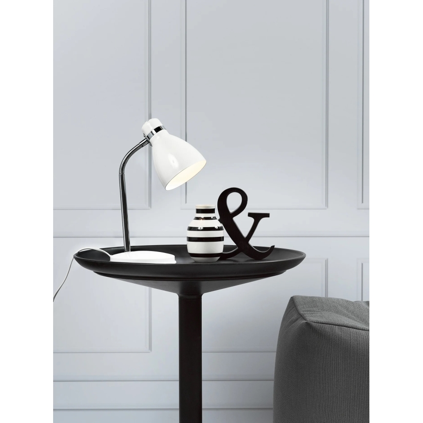 Nordlux - Stolna lampa CYCLONE 1xE14/15W/230V bijela