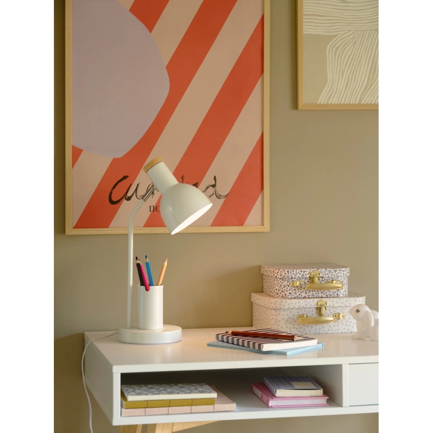 Nordlux - Stolna lampa DEVONE 1xE27/15W/230V bijela