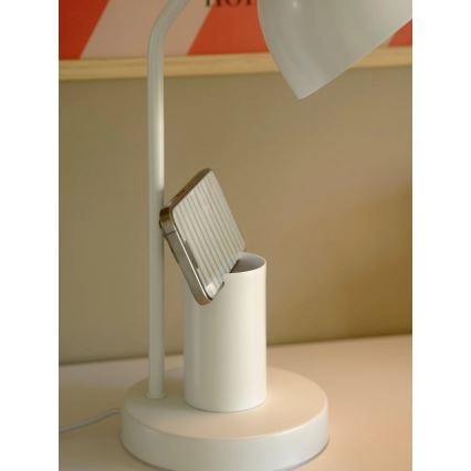 Nordlux - Stolna lampa DEVONE 1xE27/15W/230V bijela