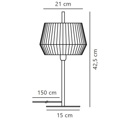 Nordlux - Stolna lampa DICTE 1xE14/40W/230V bež/crna