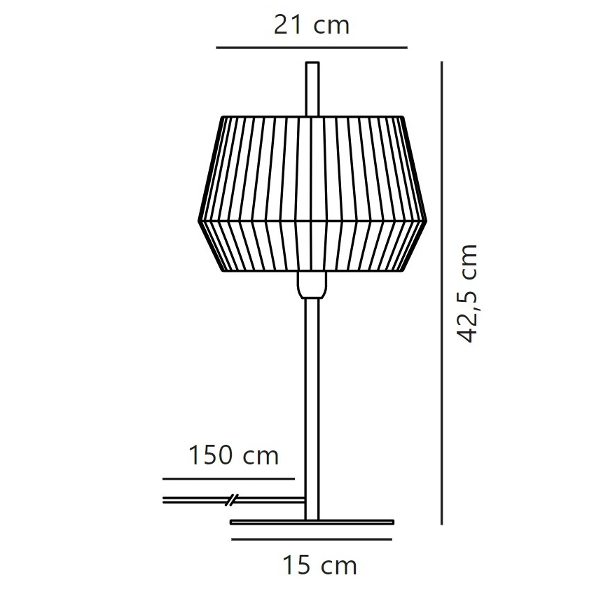 Nordlux - Stolna lampa DICTE 1xE14/40W/230V bež/crna
