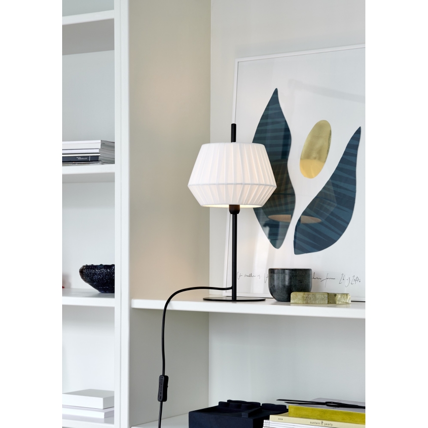 Nordlux - Stolna lampa DICTE 1xE14/40W/230V bijela/crna