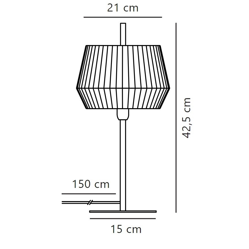 Nordlux - Stolna lampa DICTE 1xE14/40W/230V bijela/crna