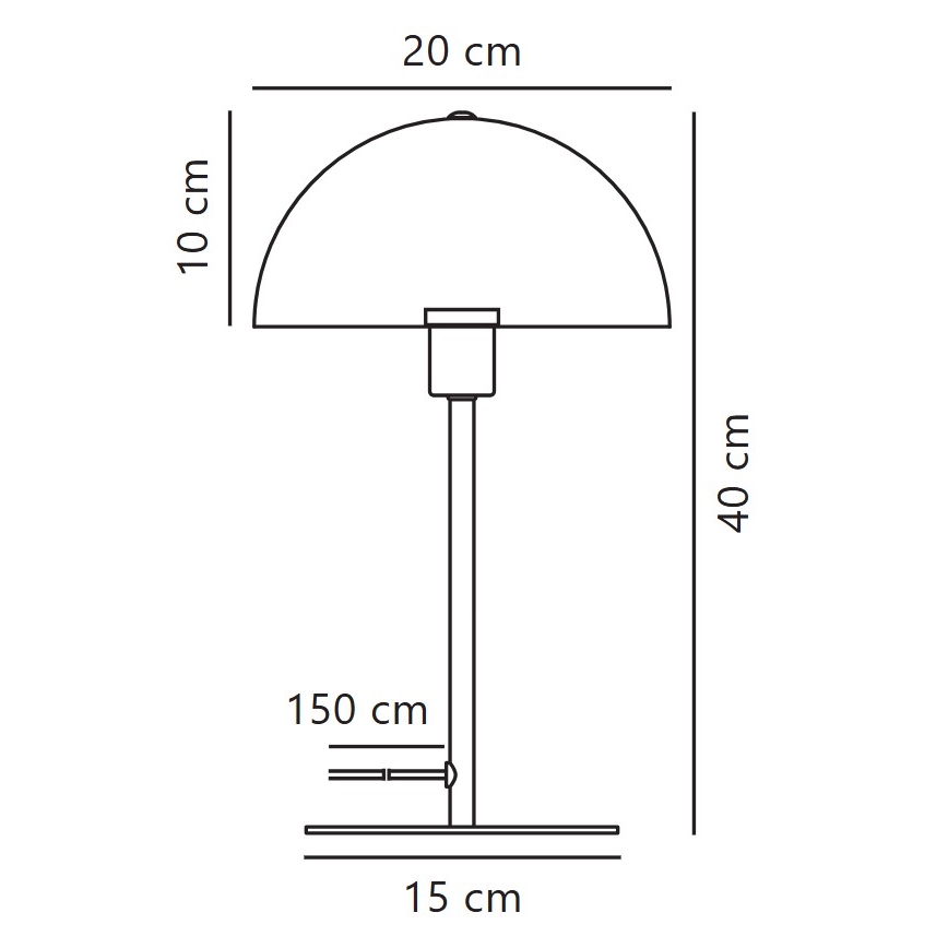 Nordlux - Stolna lampa ELLEN 1xE14/40W/230V bijela