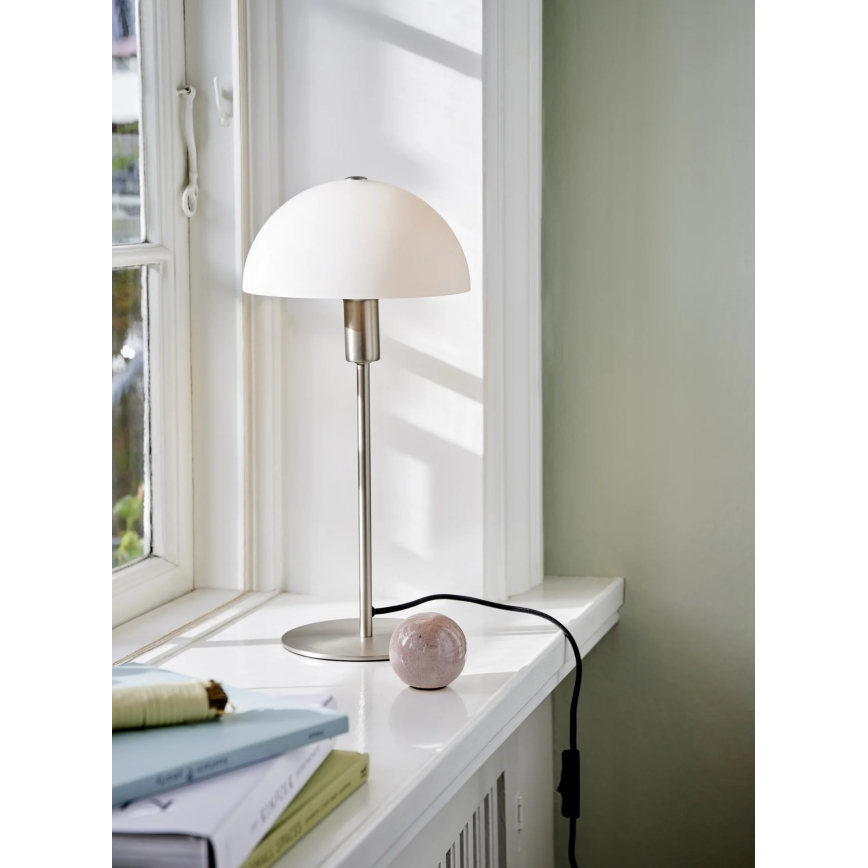 Nordlux - Stolna lampa ELLEN 1xE14/40W/230V matni krom/bijela