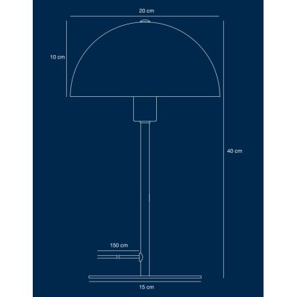 Nordlux - Stolna lampa ELLEN 1xE14/40W/230V zlatna/crna