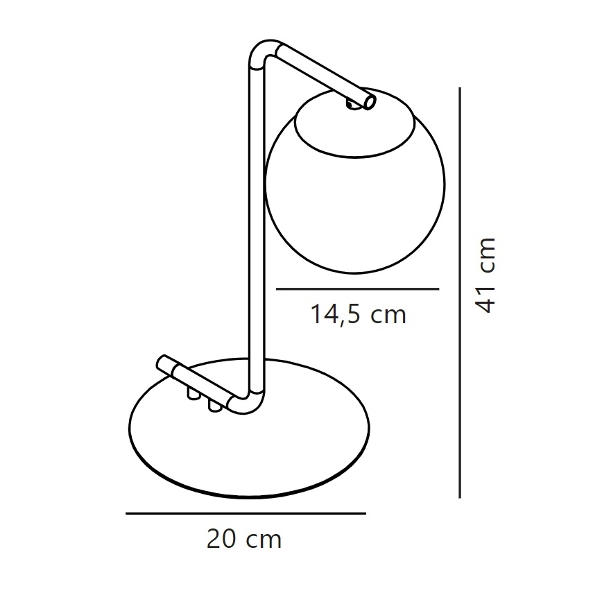 Nordlux - Stolna lampa GRANT 1xE14/40W/230V zlatna