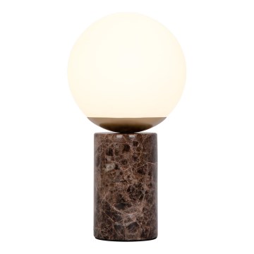 Nordlux - Stolna lampa LILLY 1xE14/25W/230V mramor/smeđa