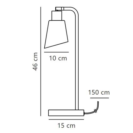 Nordlux - Stolna lampa MOLLI 1xE14/25W/230V