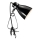 Nordlux - Stolna lampa s kvačicom CYCLONE 1xE14/15W/230V crna