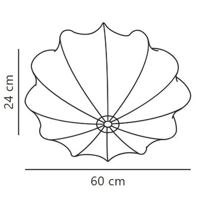 Nordlux - Stropna svjetiljka AERON 3xE27/25W/230V pr. 60 cm