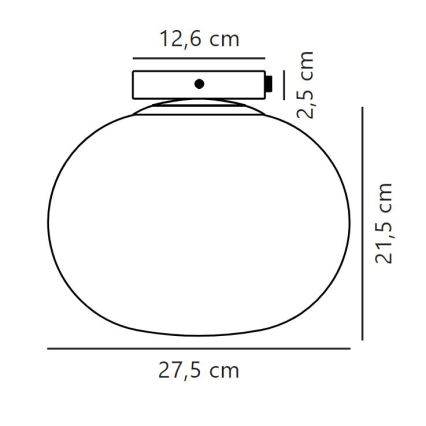 Nordlux - Stropna svjetiljka ALTON 1xE27/25W/230V