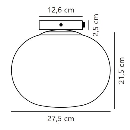 Nordlux - Stropna svjetiljka ALTON 1xE27/25W/230V