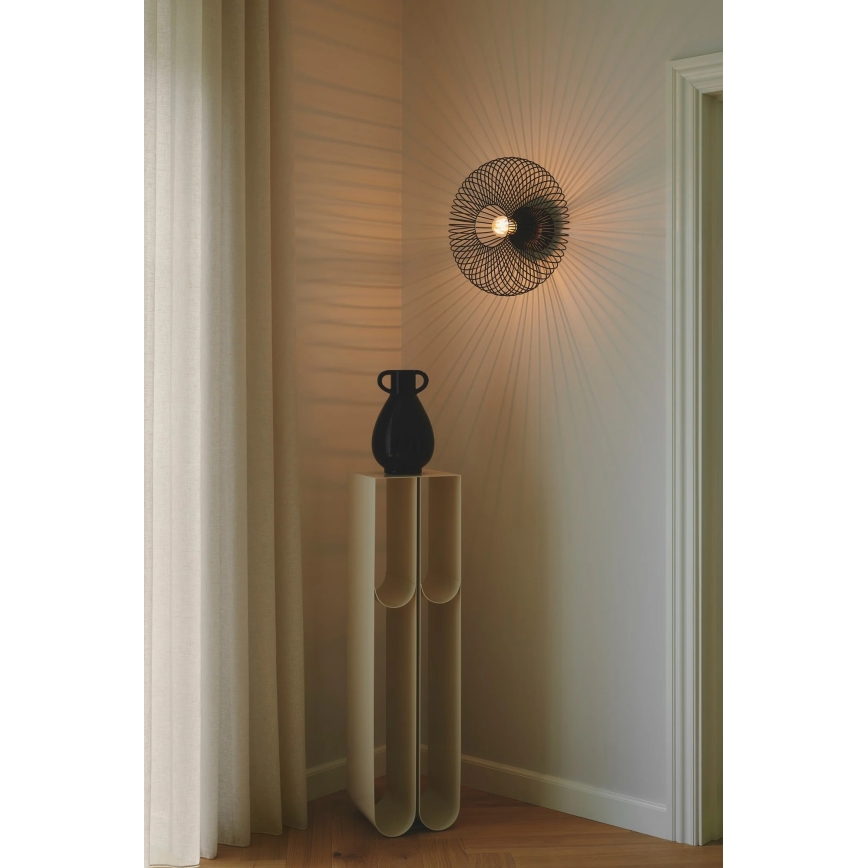 Nordlux - Stropna svjetiljka BERONI 1xE27/60W/230V Ø 40,3 cm crna