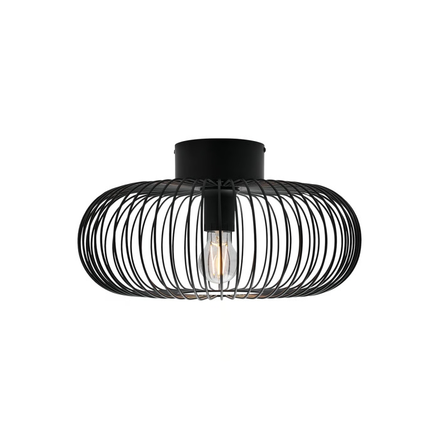 Nordlux - Stropna svjetiljka BERONI 1xE27/60W/230V Ø 40,3 cm crna