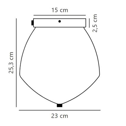 Nordlux - Stropna svjetiljka ORBIFORM 1xE27/40W/230V zlatna