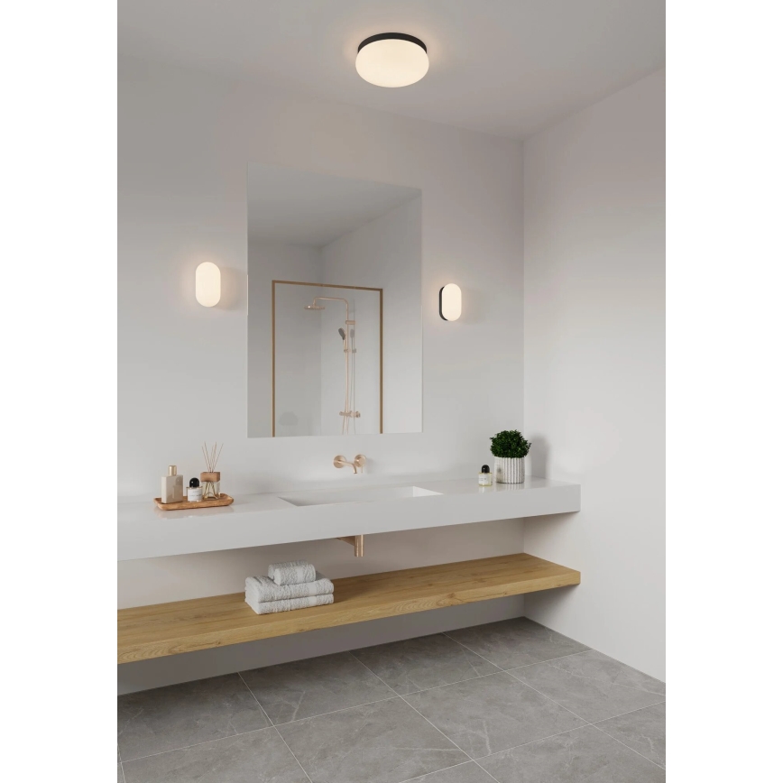 Nordlux - Stropna svjetiljka za kupaonicu FOAM 2xE27/55W/230V IP44 crna