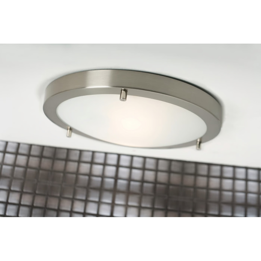 Nordlux - Stropna svjetiljka za kupaonicu ANCONA 2xE27/40W/230V IP43 prom. 31,5 cm matni krom