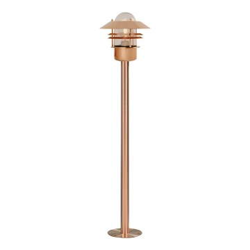 Nordlux - Vanjska lampa BLOKHUS 1xE27/60W/230V IP54 bakrena