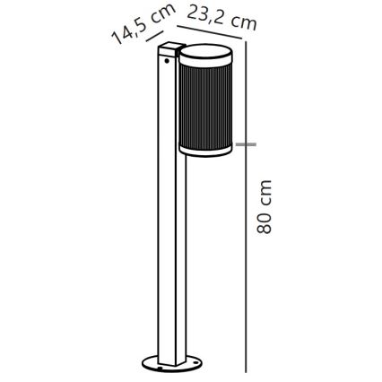 Nordlux - Vanjska lampa COUPAR 1xE27/25W/230V IP54 bijela