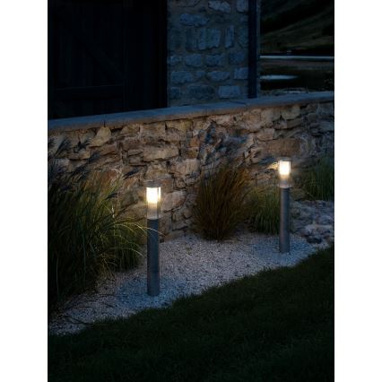 Nordlux - Vanjska lampa LINTON 1xE27/15W/230V IP54 srebrna