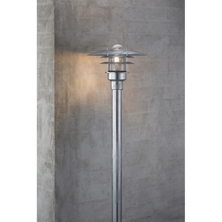 Nordlux - Vanjska lampa LONSTRUP 1xE27/60W/230V IP44 mat krom 116 cm