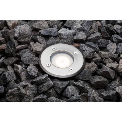 Nordlux - Vanjska rasvjeta za kućni prilaz PATO 1xGU10/35W/230V IP65 mat krom okrugli