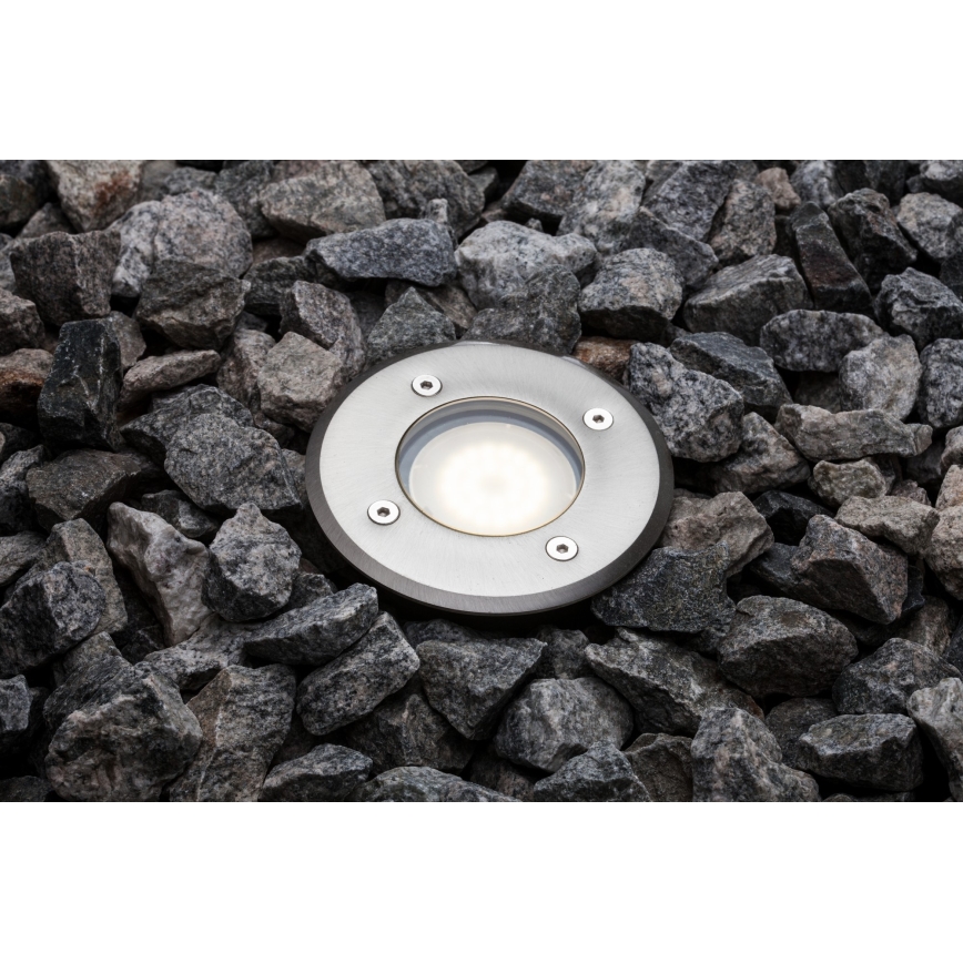 Nordlux - Vanjska rasvjeta za kućni prilaz PATO 1xGU10/35W/230V IP65 mat krom okrugli