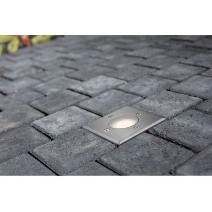 Nordlux - Vanjska rasvjeta za kućni prilaz PATO 1xGU10/35W/230V IP65 mat krom uglast