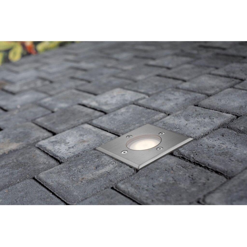 Nordlux - Vanjska rasvjeta za kućni prilaz PATO 1xGU10/35W/230V IP65 mat krom uglast