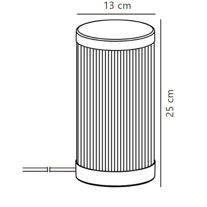 Nordlux - Vanjska stolna lampa COUPAR 1xE27/25W/230V IP54 bijela