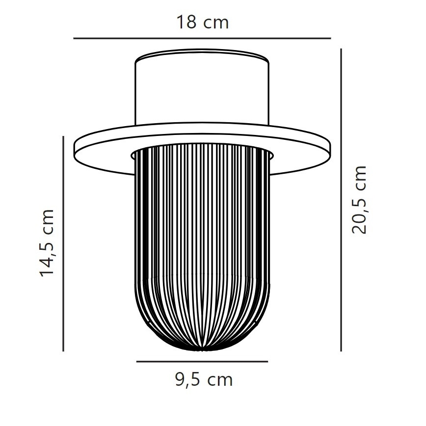 Nordlux - Vanjska stropna svjetiljka JANUKA 1xE27/60W/230V IP54 bijela