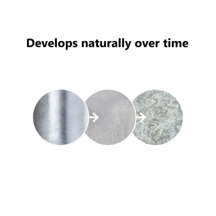 Nordlux - Vanjska svjetiljka AGGER 1xE27/60W/230V IP54 srebrna 83 cm