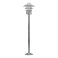 Nordlux - Vanjska svjetiljka BLOKHUS 1xE27/60W/230V IP54 srebrna 92 cm