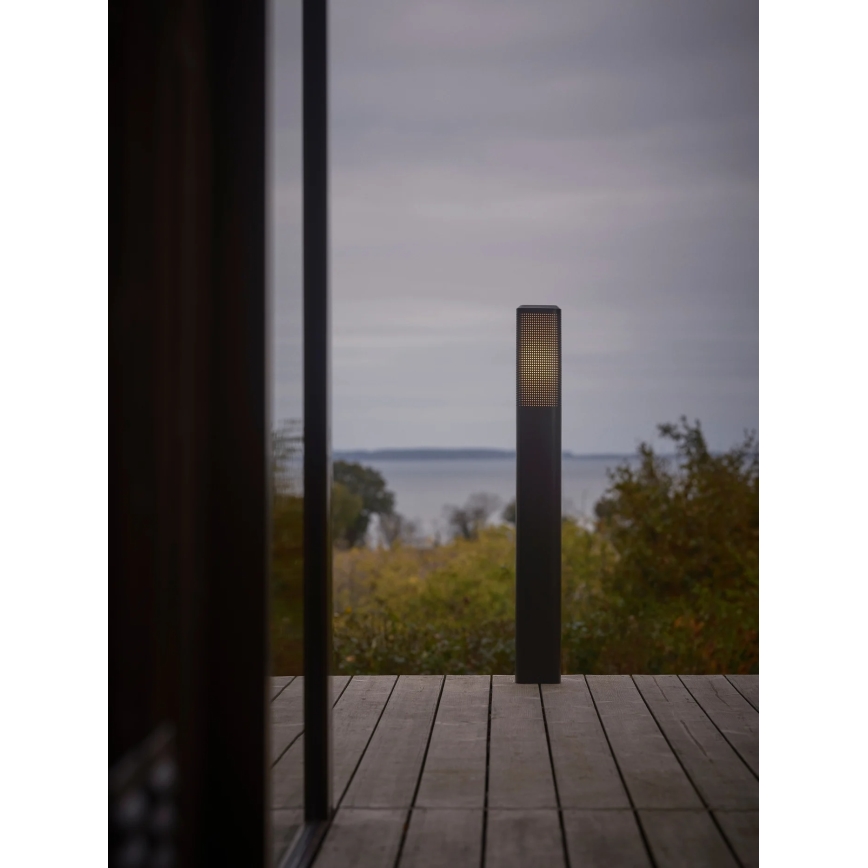 Nordlux - Vanjska svjetiljka SIDARA 1xE27/15W/230V IP44 95 cm crna