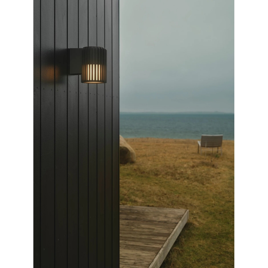 Nordlux - Vanjska zidna svjetiljka ALUDRA 1xE27/15W/230V antracit