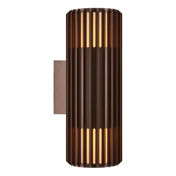 Nordlux - Vanjska zidna svjetiljka ALUDRA 2xE27/15W/230V IP54 smeđa